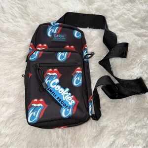 Cookies x The Rolling Stones OG Tongue Black Smell Proof Crossbody Bag